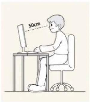 SAMSUNG SyncMaster S23B370H - Maintaining the Correct Posture when Using this Product - 1