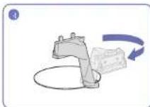 SAMSUNG C27T550 - Removing the Stand - 4