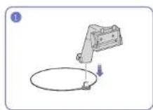 SAMSUNG C27T550 - Attaching the Stand - 2