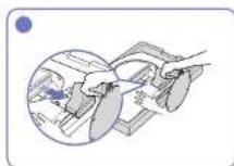 SAMSUNG C27T550 - Removing the Stand - 2