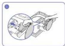 SAMSUNG C27T550 - Attaching the Stand - 6