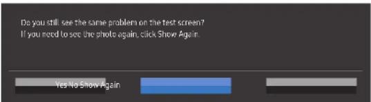 SAMSUNG C27T550 - Base on the test result, select Yes / No / Show Again. - 1