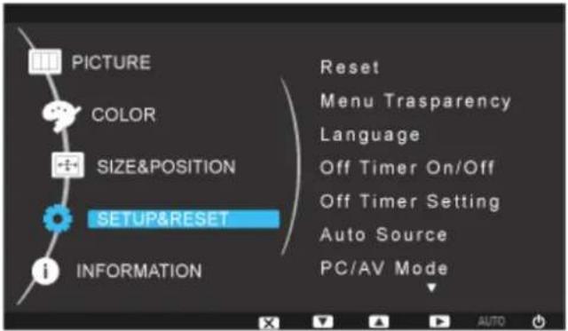 SAMSUNG SyncMaster 2443BWT - SETUP&RESET - 1