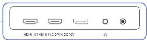 SAMSUNG C27JG56QQN - Types of Ports - 3