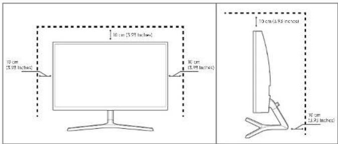 SAMSUNG C27JG56QQN - Securing the Installation Space - 1