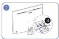 SAMSUNG C27JG56QQN - Installing a Wall-mount Kit or Desktop Stand - 7