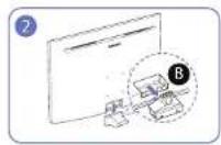 SAMSUNG C27JG56QQN - Installing a Wall-mount Kit or Desktop Stand - 2