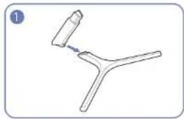 SAMSUNG C27JG56QQN - Attaching the Stand (C32JG51FD\* / C32JG53FD\*) - 1