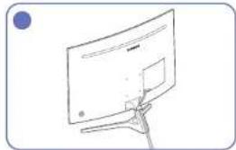 SAMSUNG C27JG56QQN - Attaching the Stand (C32JG51FD\* / C32JG53FD\*) - 4