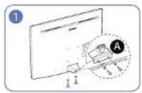 SAMSUNG C27JG56QQN - Installing a Wall-mount Kit or Desktop Stand - 1
