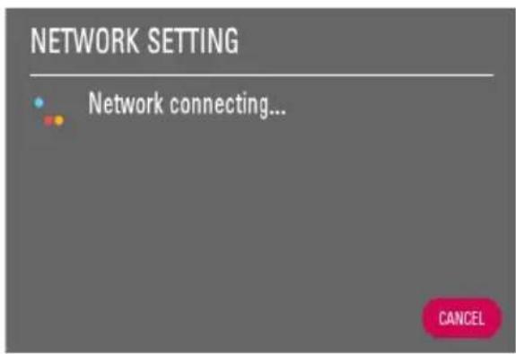 LG 28TK41EV - The device automatically tries to connect to the network. - 1