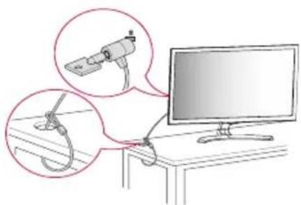 LG 28TK41EV - Using the kensington security system - 1