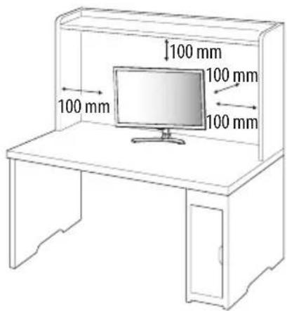 LG 28TK41EV - Mounting on a table - 1