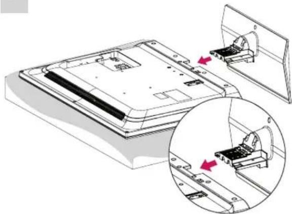 LG 47LT640H - Anbringen des Standfußes - 4