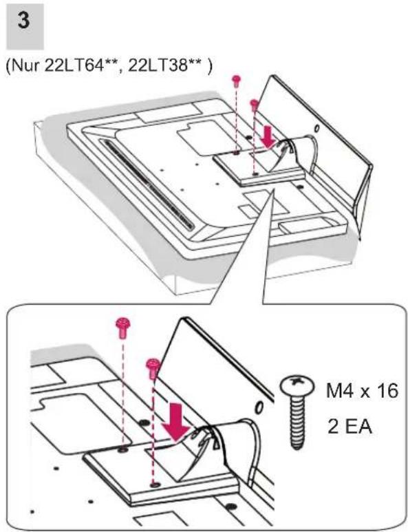 LG 47LT640H - Anbringen des Standfußes - 2