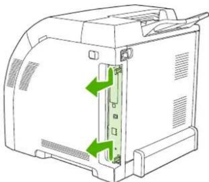 HP Color LaserJet 3600dn - To install memory and font DIMMs - 2