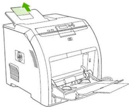 HP Color LaserJet 3600dn - Loading paper into tray 1 - 4