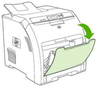 HP Color LaserJet 3600dn - Loading paper into tray 1 - 3