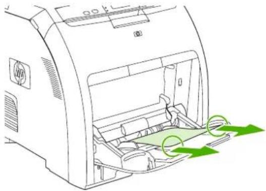 HP Color LaserJet 3600dn - Jam in tray 1 - 2