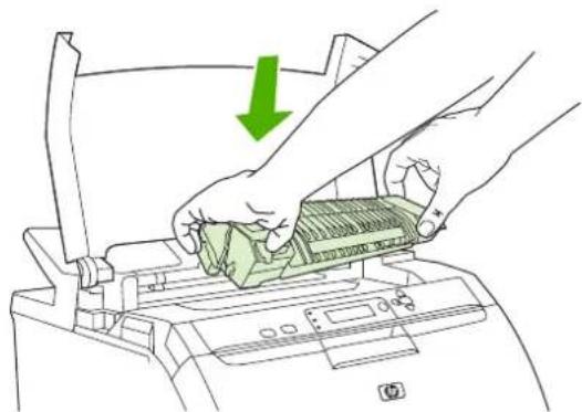 HP Color LaserJet 3600dn - Jam inside the fuser area (top cover) - 10