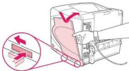 HP LaserJet 4350TN - To install a CompactFlash card - 10