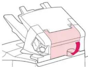 HP LaserJet 4350TN - To clear paper jams from the optional stacker or stapler/stacker - 3