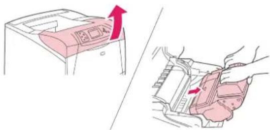 HP LaserJet 4350TN - To clean the inside of the printer - 2