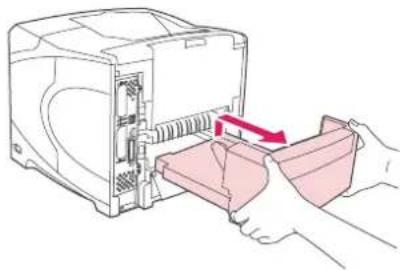 HP LaserJet 4350TN - To clear jams from the optional duplexer - 1
