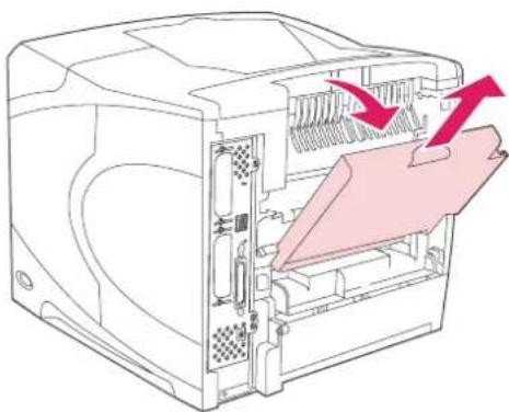 HP LaserJet 4350TN - Printing to the rear output bin - 1