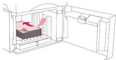 HP LaserJet 4350TN - To load an optional 1,500-sheet tray - 4