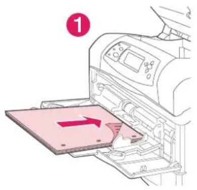 HP LaserJet 4350TN - Orientation of paper when a stapler is installed - 3