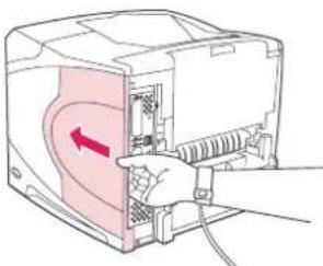 HP LaserJet 4350TN - To install a CompactFlash card - 11