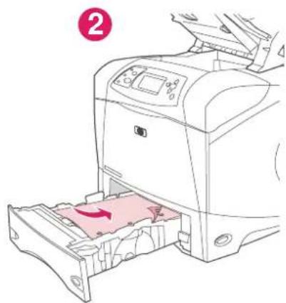 HP LaserJet 4350TN - Orientation of paper when a stapler is installed - 2