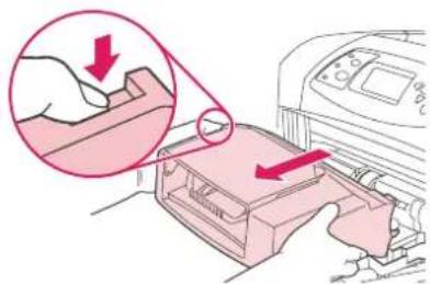 HP LaserJet 4350TN - To clear jams from the optional envelope feeder - 1