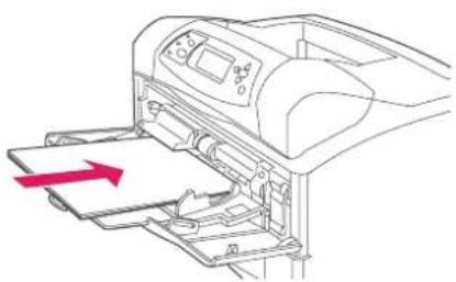 HP LaserJet 4350TN - To load tray 1 - 4