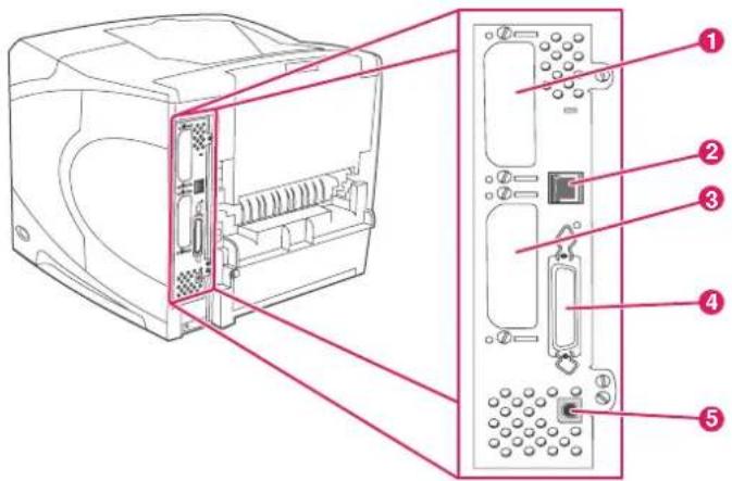 HP LaserJet 4350TN - Interface ports - 1