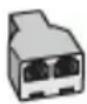 HP Officejet J6480 - Shared voice/fax with computer DSL/ADSL modem - 3