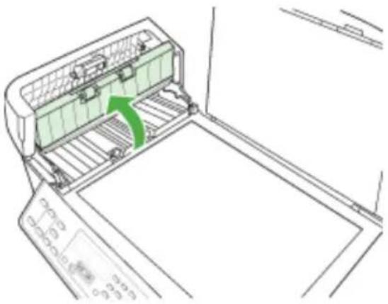 HP Officejet J6480 - To clean the glass strip inside the automatic document feeder - 4
