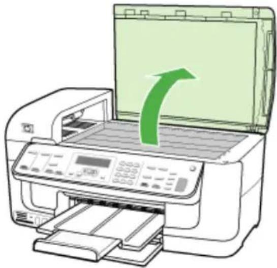 HP Officejet J6480 - To remove the control-panel faceplate - 1