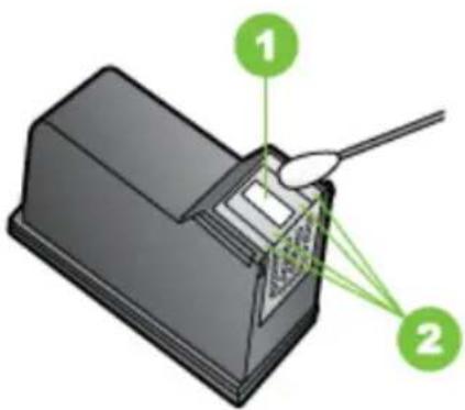 HP Officejet J6480 - To clean the area around the ink nozzles - 3