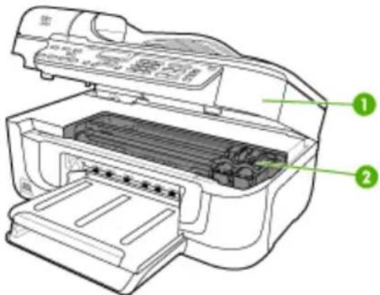 HP Officejet J6480 - Printing supplies area - 1