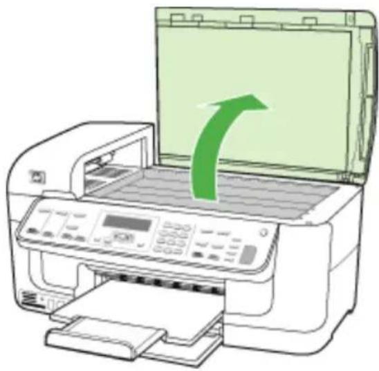 HP Officejet J6480 - To clean the glass strip inside the automatic document feeder - 2
