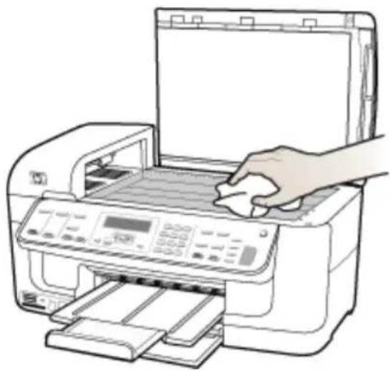 HP Officejet J6480 - To clean the scanner glass - 1
