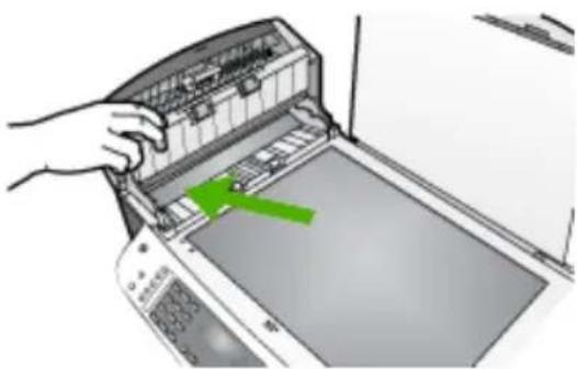 HP Officejet J6480 - To clean the glass strip inside the automatic document feeder - 5