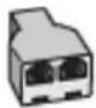 HP Officejet J6480 - Shared voice/fax with computer dial-up modem - 1