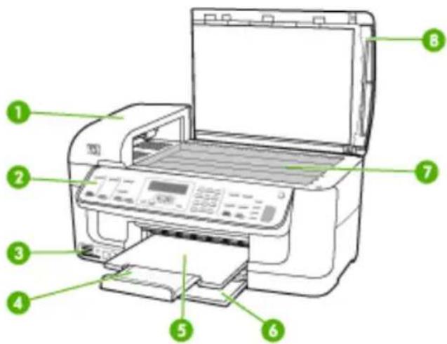 HP Officejet J6480 - Front view - 1