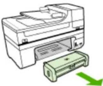 HP Officejet J6480 - To clear a paper jam from the duplexer - 1