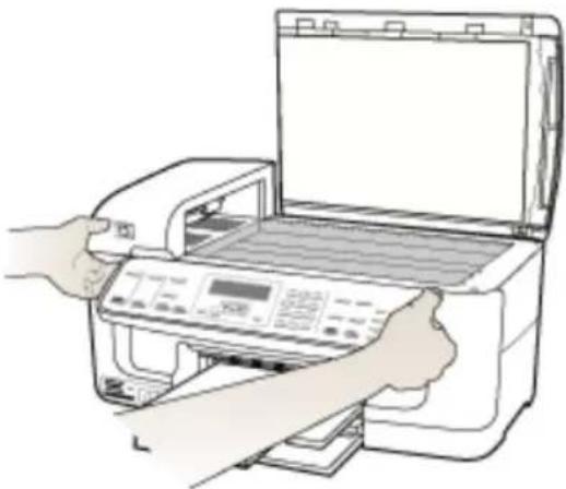 HP Officejet J6480 - To remove the control-panel faceplate - 2