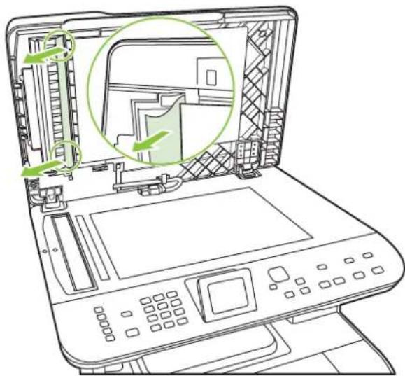 HP Color LaserJet CM2320n - Clear jams from the ADF - 5