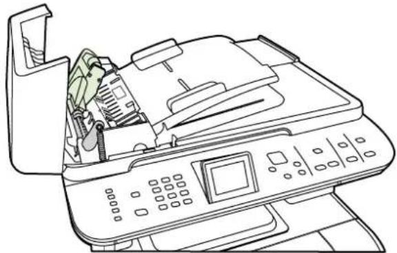 HP Color LaserJet CM2320n - Clean the automatic document feeder (ADF) pickup roller assembly - 3